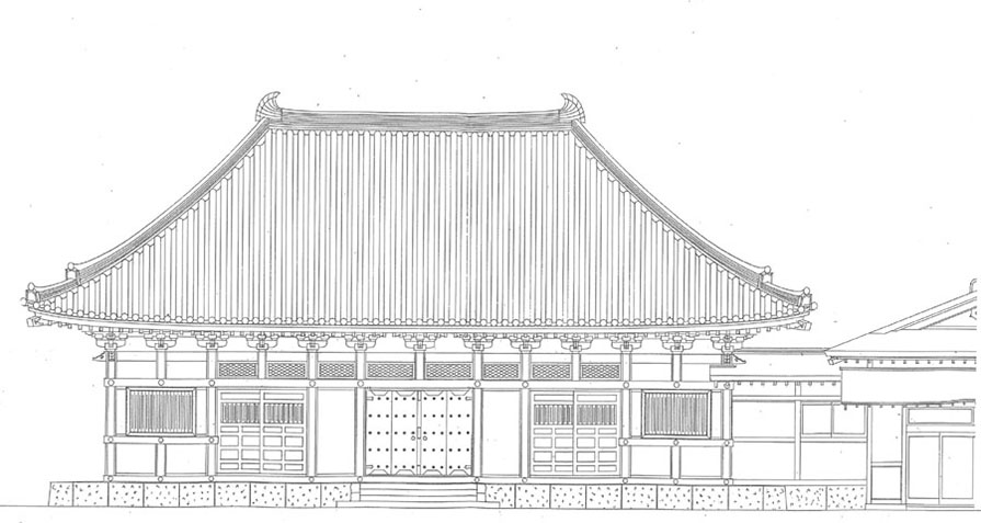 成就院本堂新築工事　施工中（日野市・天台宗）   