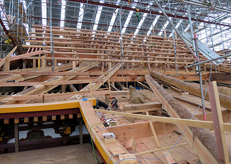 慈恩寺本堂改修工事