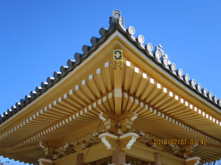 妙厳寺鐘楼新築工事　完成